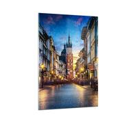 Cuadro Sobre Vidrio 80x120cm Cuadros Pared Cracovia Iglesia Mariacki Wall Art