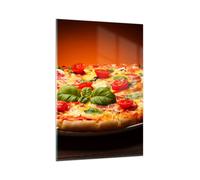 Cuadro Sobre Vidrio 80x120cm Cuadros Pared Italia pizza tradición comida Art