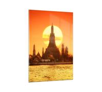 Cuadro Sobre Vidrio 80x120cm Cuadros Pared templo asia Wall Art Prints Decor