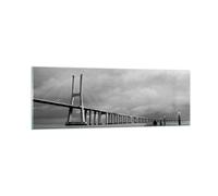 Cuadro Sobre Vidrio 90x30cm Cuadros Pared Arquitectura bicicleta lisboa turismo