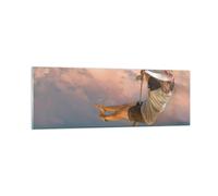 Cuadro Sobre Vidrio 90x30cm Cuadros Pared Balanceo Cuerda Cielo Wall Art Prints