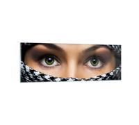 Cuadro Sobre Vidrio 90x30cm Cuadros Pared Belleza cultura misterio Wall Art
