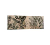 Cuadro Sobre Vidrio 90x30cm Cuadros Pared Bosque Hoja Árbol Wall Art Prints
