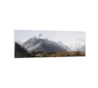 Cuadro Sobre Vidrio 90x30cm Cuadros Pared Camino Montaña Cumbres Wall Art Prints