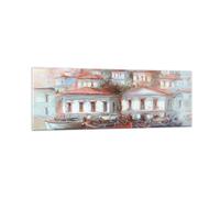 Cuadro Sobre Vidrio 90x30cm Cuadros Pared Imagen Velero Puerto Wall Art Prints