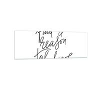 Cuadro Sobre Vidrio 90x30cm Cuadros Pared Manuscrito Lema Creer Wall Art Prints