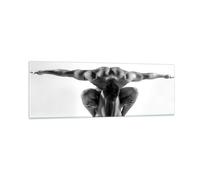 Cuadro Sobre Vidrio 90x30cm Cuadros Pared Modelo cuerpo músculos tatuaje Art