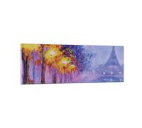 Cuadro Sobre Vidrio 90x30cm Cuadros Pared París Faroles Eiffel Wall Art Prints