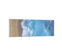 Cuadro Sobre Vidrio 90x30cm Cuadros Pared Playa Borde Mar Wall Art Prints Decor