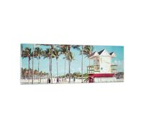 Cuadro Sobre Vidrio 90x30cm Cuadros Pared playa miami florida Wall Art Prints