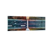 Cuadro Sobre Vidrio 90x30cm Cuadros Pared Puente Siekierkowski Varsovia Wall Art