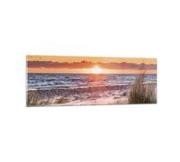 Cuadro Sobre Vidrio 90x30cm Cuadros Pared Sol Playa Aves Wall Art Prints Decor