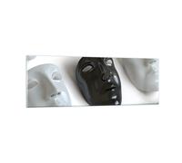 Cuadro Sobre Vidrio 90x30cm Cuadros Pared Venecia máscara actor teatro Wall Art