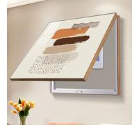 Cuadro Tapar Electrico Moderna Caja De Contadores Vertical Pintura Decorativa, Panel Eléctrico De Interior/Cajas De Distribución Ocultar Cubierta, Flip Metros Decoración Oro Negro Marco (Color : Go