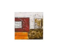 Cuadro ventanas naranja 80 cm