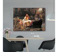 Cuadro vintage de John William Waterhouse, retrato de mujer victoriana, impreso en lienzo para decoración de pared moderna en sala de estar (30x40cm/Sin marco)