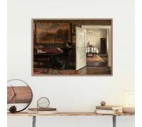 Cuadro vintage de mujer leyendo, retrato, impresión artística en lienzo, póster para decoración de pared en sala de estar moderna (50x70cm/Sin marco)