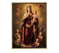 Cuadro Virgen del Carmen con marco 32x3x42 cm