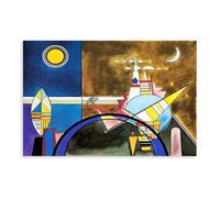 Cuadro XVI, La Gran Puerta de Kiev. Escenario de Mussorgsky Exposición de imágenes en el teatro Friedrich, Dessau. Wassily Kandinsky Póster para dormitorio