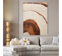 Cuadros abstractos de la costa, pinturas al óleo sobre lienzo, arte mural moderno para la decoración del hogar en la sala de estar (70x100CM/Sin marco)