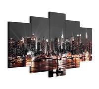 Cuadros B&D XXL - Cuadro en Lienzo 150x75 cm 5 piezas - Impresión en material tejido no tejido cuadros decoracion salon modernos lienzos decorativos dormitorios - d-A-0022-b-p