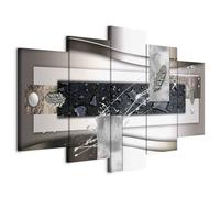 Cuadros B&D XXL - Cuadro en Lienzo Abstracto Moderno 200x100 cm 5 piezas - Impresión en material tejido no tejido cuadros decoracion salon modernos lienzos decorativos dormitorios - Arte a-A-0273-b-p