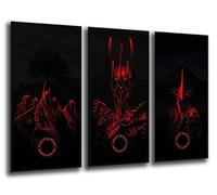 Cuadros Camara Fotográfico El señor de los Anillos, Sauron Tamaño total: 97 x 62 cm XXL, Multicolor