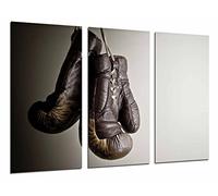 Cuadros Cámara Poster Fotográfico Deporte Boxeo, Guante Marron Gris, Motivacion, 97 x 62 cm XXL