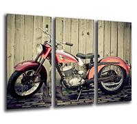 CUadros Camara Poster Fotográfico Moto Vintage, Harley Davidson Tamaño total: 97 x 62 cm XXL, Multicolor