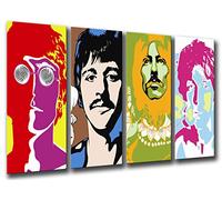Cuadros Camara Poster Fotográfico Beatles, John Lennon, Paul Mccartney Tamaño total: 131 x 62 cm XXL, Multicolor