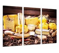 Cuadros Camara Poster Moderno Fotografico Charcuteria, Queseria, Tipos Queso Tabla, Guindillas, 97 x 62 cm, ref. PST26943