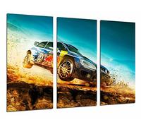 Cuadros Camara Poster Moderno Fotografico Coche Carreras Rally en Paisaje Desierto Red Bull, Azul, 97 x 62 cm, Ref. PST26953