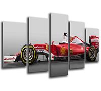 Poster Fotográfico Coche Formula 1, Ferrari F1, Sebastian Vettel Tamaño total: 165 x 62 cm XXL
