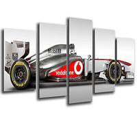 Cuadros Camara Poster Fotográfico Coche Formula 1, Mercedes F1, Hamilton, Rosberg Tamaño total: 165 x 62 cm XXL, Multicolor