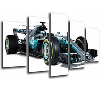 Poster Fotográfico Coche Mercedes Formula 1, Hamilton, Bottas 2017 Tamaño total: 165 x 62 cm XXL