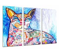 Cuadros Camara Poster Moderno Fotografico Decoracion mandala de gato de colores, 97 x 62 cm, ref. PST26601