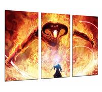 Cuadros Camara Poster Moderno Fotografico Gandalf Lucha Demonio de Fuego, 97 x 62 cm, Ref. PST26598