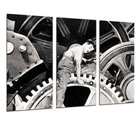 Cuadros Camara Poster Moderno Fotografico Historia Cine Antiguo Hollywood, Charlie Chaplin, Charlot, 97 x 62 cm, ref. PST26374