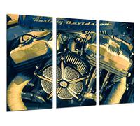 Cuadros Cámara Poster Moderno Fotografico Moto Harley Davidson, Moto Vintage, Motor, 97 x 62 cm, ref. PST26495