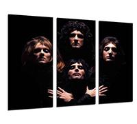 Cuadros Camara Poster Fotográfico Queen, Freddie Mercury, Brian May, Musica Rock, Bohemian Rhapsody Tamaño total: 97 x 62 cm XXL, Multicolor