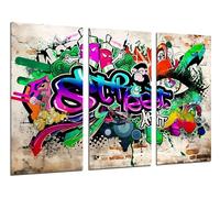 Cuadros Cámara Set 3 posters decorativos para pared, Decoración Salón Modernos, Dormitorios, Habitación, Banksy Street Art, (97 x 62 cm)