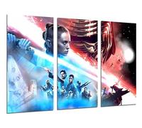 Cuadros Cámara Set 3 posters decorativos para pared, Decoración Salón Modernos, Dormitorios, Habitación, Star Wars, Rey, Obi Wan Kenobi, (97 x 62 cm)