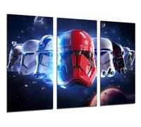 Cuadros Cámara Set 3 posters decorativos para pared, Decoración Salón Modernos, Dormitorios, Habitación, Star Wars, ejercito Darth Vader, (97 x 62 cm)
