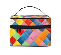 Cuadros Coloridos Impresos., Bolsa de Maquillaje Bolsa de cosméticos Bolsa de Aseo de Viaje portátil Estuche para lápices
