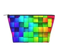 Cuadros de Colores del Arco Iris, Bolsa de artículos de tocador Bolsa de Maquillaje Bolsa de cosméticos Bolsa de artículos de tocador de Viaje portátil