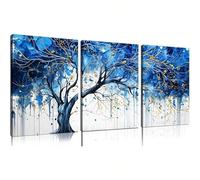 Cuadros de flores para sala de estar, decoración moderna de oficina, lienzo en blanco y negro para dormitorio (30 x 60 cm/12 x 24 pulgadas) con marco interior.