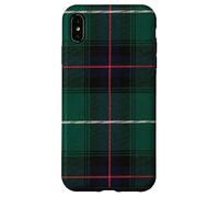 Cuadros de la familia de tartán antiguo verde del clan escocés Hamilton Carcasa para iPhone XS Max