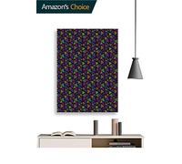 Cuadros de pared con forma de triángulo a rayas, listos para colgar, para decoración del hogar, decoración de pared, 40,6 x 61 cm (ancho x alto) (sin marco)
