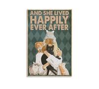 Cuadros de pared vintage con diseño de gato perdido y mascota, póster para sala de estar, dormitorio, baño, oficina, decoración del hogar, 30 x 45 cm