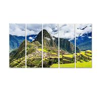 Cuadros de Salon Machu Picchu, Perú. Patrimonio de la Humanidad de la UNESCO. Una de Las Nuevas Siete Maravillas del Mundo Cuadro Decoracion de Pared Impresión en Lienzo Formato Grande Moder